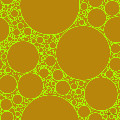 bubbles, circles, sponge, big, medium, small, 3 pixel line width, Spring Bud and Dark Goldenrod circles bubbles sponge soap seamless tileable