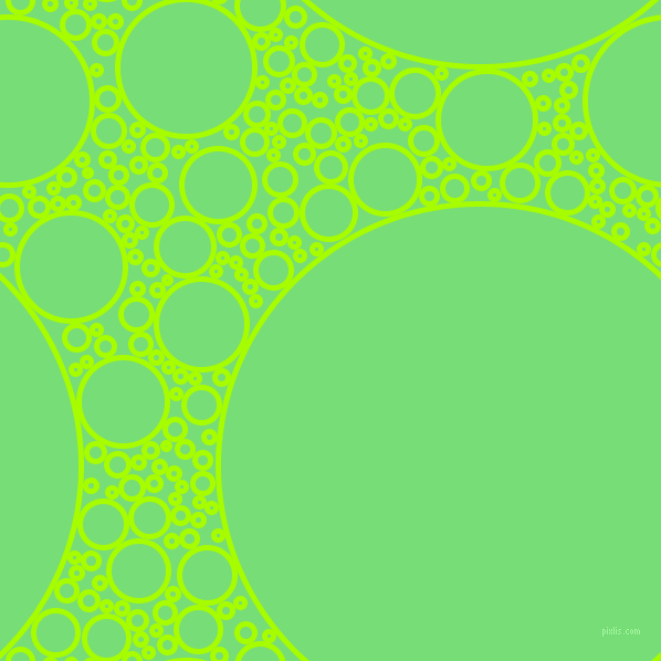 bubbles, circles, sponge, big, medium, small, 5 pixel line width, Spring Bud and Pastel Green circles bubbles sponge soap seamless tileable