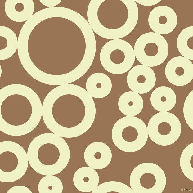 bubbles, circles, sponge, big, medium, small, 33 pixel line width, Spring Sun and Pale Brown circles bubbles sponge soap seamless tileable