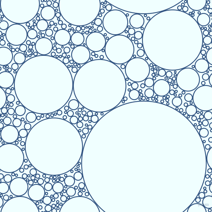 bubbles, circles, sponge, big, medium, small, 3 pixel line width, St Tropaz and Azure circles bubbles sponge soap seamless tileable