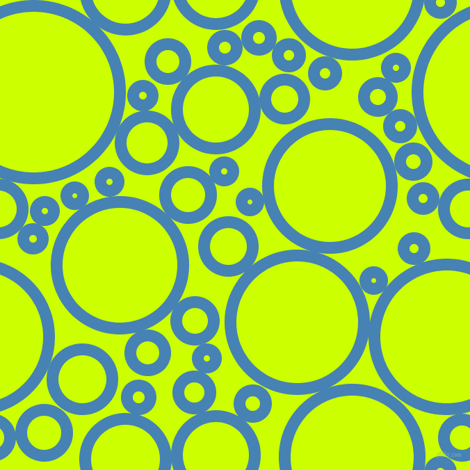 bubbles, circles, sponge, big, medium, small, 17 pixel line width, Steel Blue and Electric Lime circles bubbles sponge soap seamless tileable