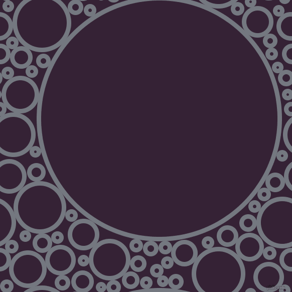 bubbles, circles, sponge, big, medium, small, 9 pixel line width, Storm Grey and Mardi Gras circles bubbles sponge soap seamless tileable