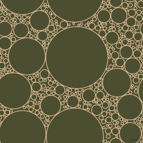 bubbles, circles, sponge, big, medium, small, 3 pixel line width, Tan and Waiouru circles bubbles sponge soap seamless tileable