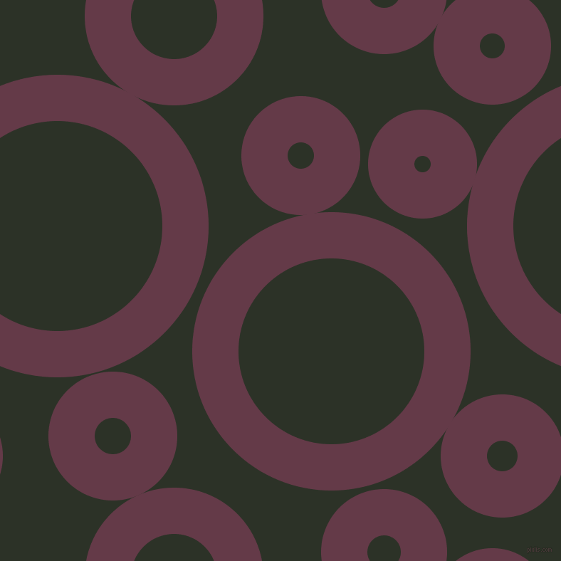bubbles, circles, sponge, big, medium, small, 65 pixel line width, Tawny Port and Black Forest circles bubbles sponge soap seamless tileable