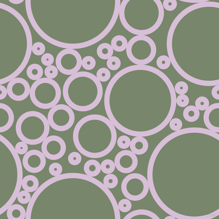 bubbles, circles, sponge, big, medium, small, 17 pixel line width, Thistle and Camouflage Green circles bubbles sponge soap seamless tileable