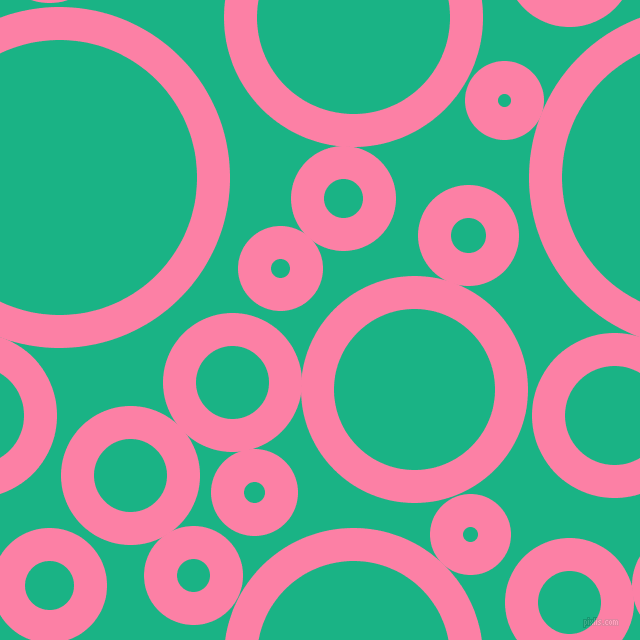 bubbles, circles, sponge, big, medium, small, 33 pixel line width, Tickle Me Pink and Mountain Meadow circles bubbles sponge soap seamless tileable