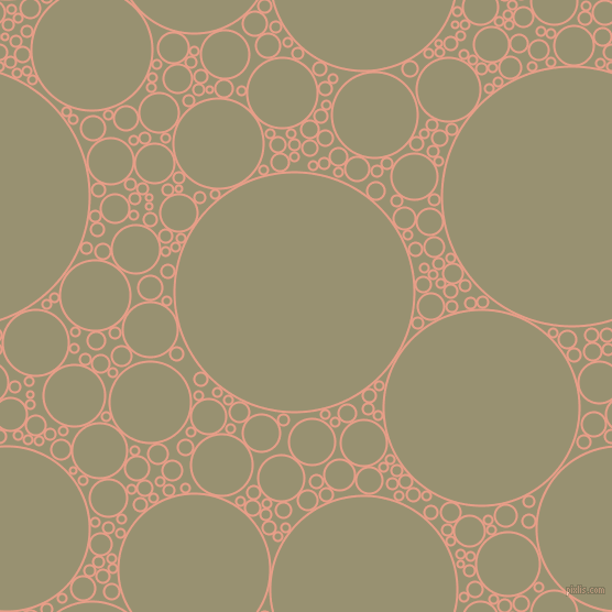 bubbles, circles, sponge, big, medium, small, 2 pixel line width, Tonys Pink and Gurkha circles bubbles sponge soap seamless tileable