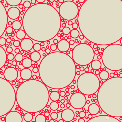 bubbles, circles, sponge, big, medium, small, 3 pixel line width, Torch Red and Travertine circles bubbles sponge soap seamless tileable