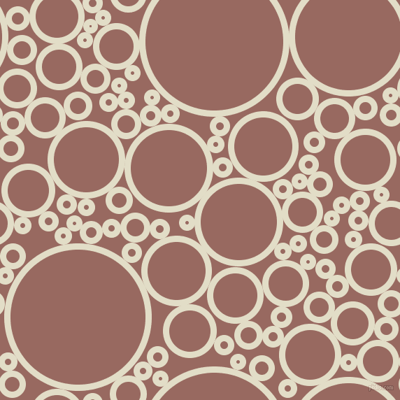 bubbles, circles, sponge, big, medium, small, 9 pixel line width, Travertine and Dark Chestnut circles bubbles sponge soap seamless tileable