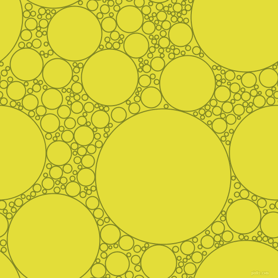 bubbles, circles, sponge, big, medium, small, 2 pixel line width, Trendy Green and Starship circles bubbles sponge soap seamless tileable
