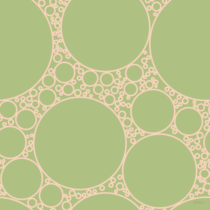 bubbles, circles, sponge, big, medium, small, 5 pixel line width, Tuft Bush and Caper circles bubbles sponge soap seamless tileable