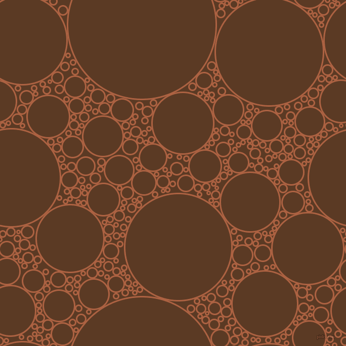 bubbles, circles, sponge, big, medium, small, 3 pixel line width, Tuscany and Carnaby Tan circles bubbles sponge soap seamless tileable