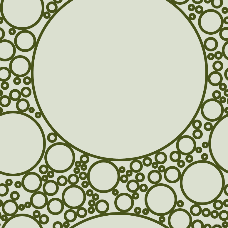 bubbles, circles, sponge, big, medium, small, 9 pixel line width, Verdun Green and Feta circles bubbles sponge soap seamless tileable