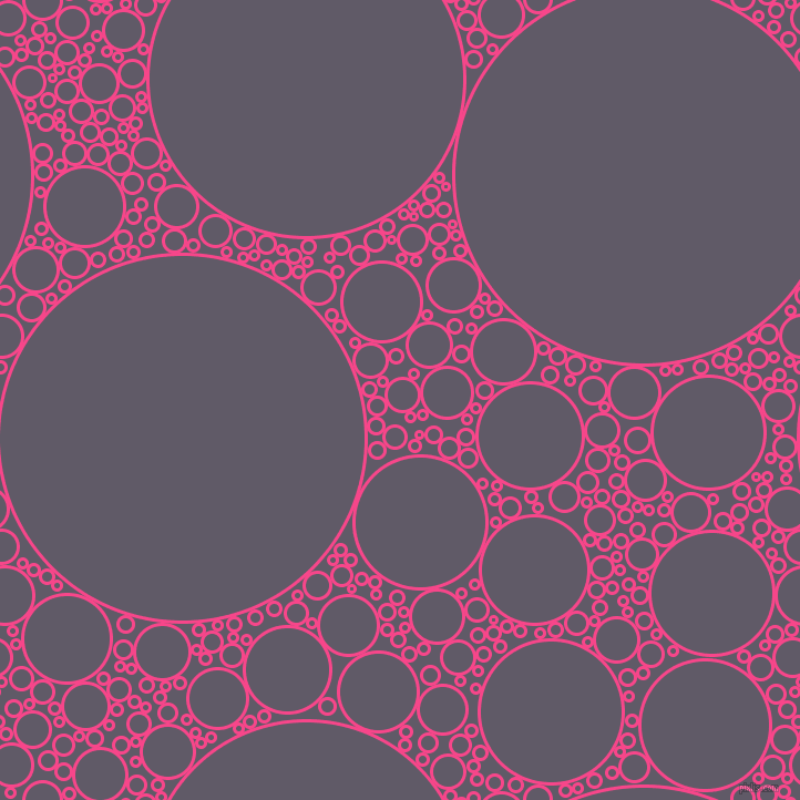bubbles, circles, sponge, big, medium, small, 3 pixel line width, Violet Red and Mobster circles bubbles sponge soap seamless tileable