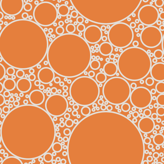 bubbles, circles, sponge, big, medium, small, 5 pixel line width, Vista White and Pizazz circles bubbles sponge soap seamless tileable