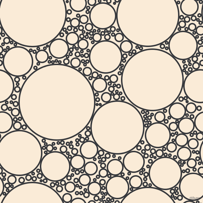 bubbles, circles, sponge, big, medium, small, 5 pixel line width, Vulcan and Antique White circles bubbles sponge soap seamless tileable
