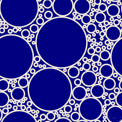 bubbles, circles, sponge, big, medium, small, 5 pixel line width, White Linen and Navy circles bubbles sponge soap seamless tileable