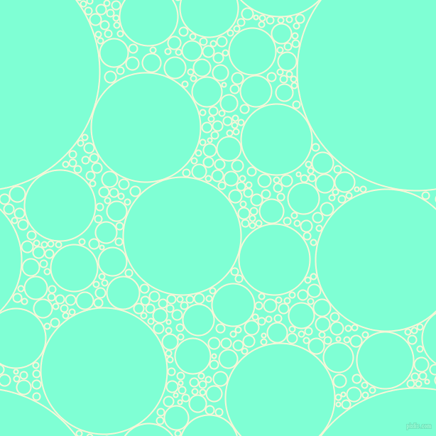 bubbles, circles, sponge, big, medium, small, 2 pixel line width, White Nectar and Aquamarine circles bubbles sponge soap seamless tileable