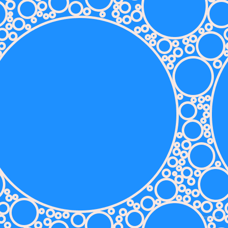 bubbles, circles, sponge, big, medium, small, 5 pixel line width, Wisp Pink and Dodger Blue circles bubbles sponge soap seamless tileable
