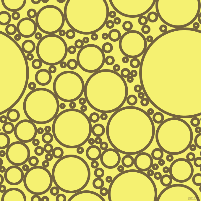bubbles, circles, sponge, big, medium, small, 9 pixel line width, Yellow Metal and Dolly circles bubbles sponge soap seamless tileable