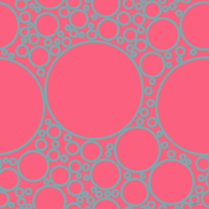 bubbles, circles, sponge, big, medium, small, 9 pixel line width, Ziggurat and Brink Pink circles bubbles sponge soap seamless tileable