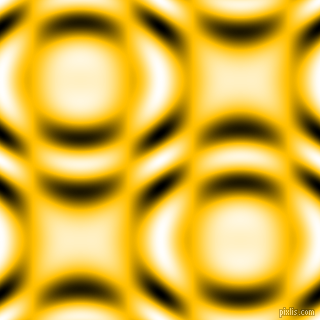, Amber and Black and White circular plasma waves seamless tileable