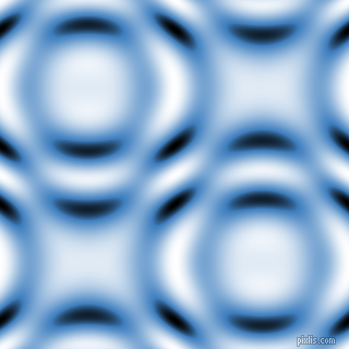 , Curious Blue and Black and White circular plasma waves seamless tileable
