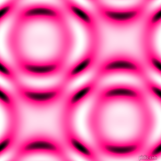 , Deep Pink and Black and White circular plasma waves seamless tileable