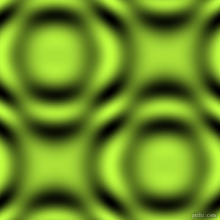 , Green Yellow and Black and White circular plasma waves seamless tileable
