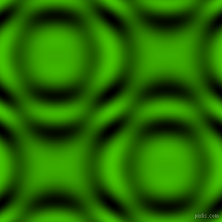 , Kelly Green and Black and White circular plasma waves seamless tileable
