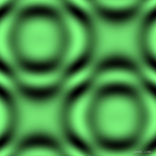 , Mint Green and Black and White circular plasma waves seamless tileable