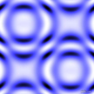 Neon Blue and Black and White circular plasma waves seamless tileable
