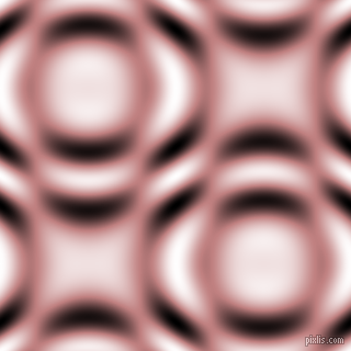 Oriental Pink and Black and White circular plasma waves seamless tileable
