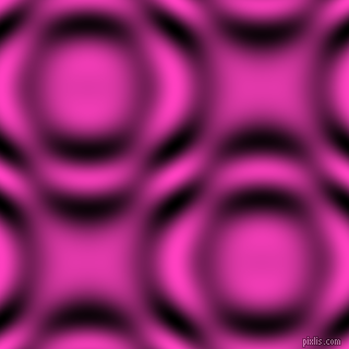 Razzle Dazzle Rose and Black and White circular plasma waves seamless tileable