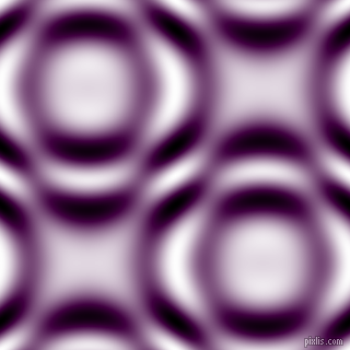 , Tyrian Purple and Black and White circular plasma waves seamless tileable