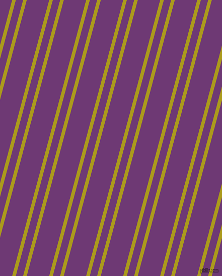 75 degree angles dual stripe line, 7 pixel line width, 14 and 43 pixels line spacing, dual two line striped seamless tileable