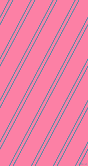 62 degree angle dual striped line, 4 pixel line width, 10 and 63 pixel line spacing, Air Force Blue and Tickle Me Pink dual two line striped seamless tileable