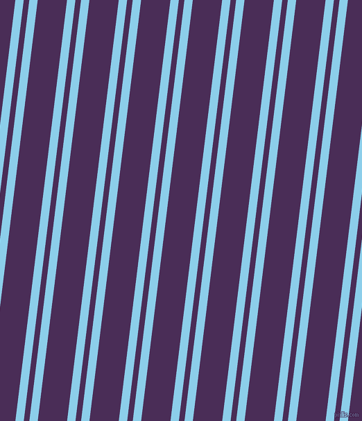 83 degree angle dual stripes lines, 12 pixel lines width, 8 and 42 pixel line spacing, Anakiwa and Scarlet Gum dual two line striped seamless tileable