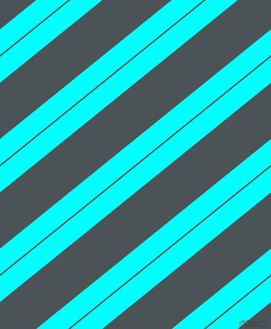39 degree angle dual striped line, 29 pixel line width, 2 and 63 pixel line spacing, Aqua and Trout dual two line striped seamless tileable