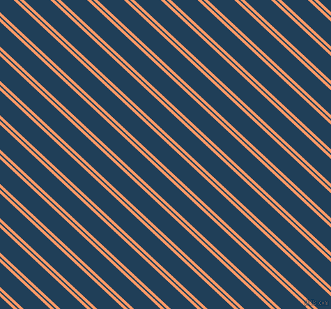 137 degree angles dual stripes line, 4 pixel line width, 2 and 26 pixels line spacing, Atomic Tangerine and Regal Blue dual two line striped seamless tileable