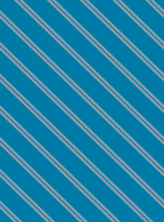 136 degree angles dual stripes line, 5 pixel line width, 2 and 33 pixels line spacing, Bali Hai and Cerulean dual two line striped seamless tileable