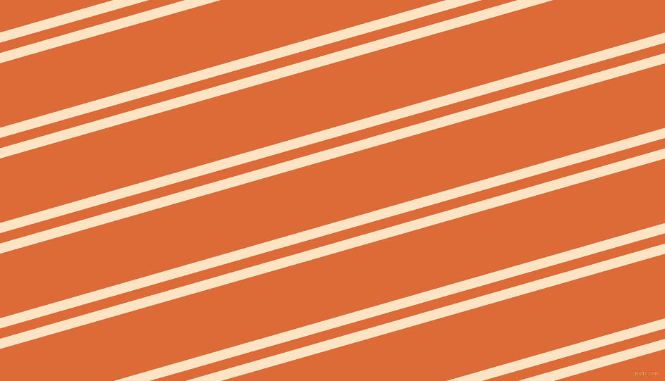 16 degree angle dual striped line, 14 pixel line width, 14 and 88 pixel line spacing, Bisque and Sorbus dual two line striped seamless tileable