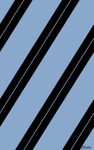 58 degree angles dual stripe line, 24 pixel line width, 2 and 84 pixels line spacing, Black and Polo Blue dual two line striped seamless tileable
