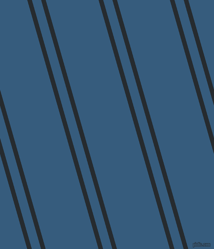 106 degree angle dual striped lines, 9 pixel lines width, 18 and 103 pixel line spacing, Blue Charcoal and Matisse dual two line striped seamless tileable