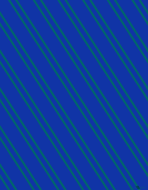 123 degree angles dual stripes line, 7 pixel line width, 12 and 40 pixels line spacing, Blue Lagoon and Egyptian Blue dual two line striped seamless tileable