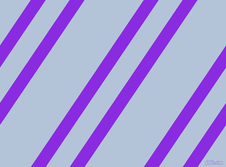 56 degree angles dual stripes lines, 25 pixel lines width, 40 and 99 pixels line spacing, Blue Violet and Spindle dual two line striped seamless tileable