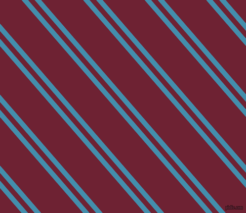 131 degree angle dual stripes line, 10 pixel line width, 10 and 64 pixel line spacing, Boston Blue and Claret dual two line striped seamless tileable
