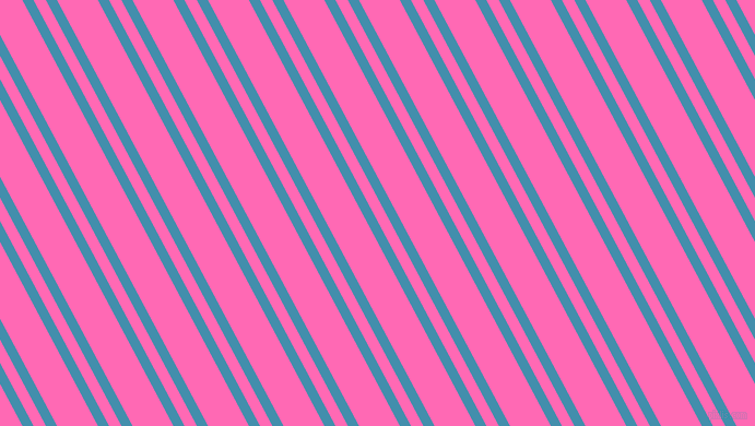 118 degree angle dual stripes line, 9 pixel line width, 10 and 33 pixel line spacing, Boston Blue and Hot Pink dual two line striped seamless tileable