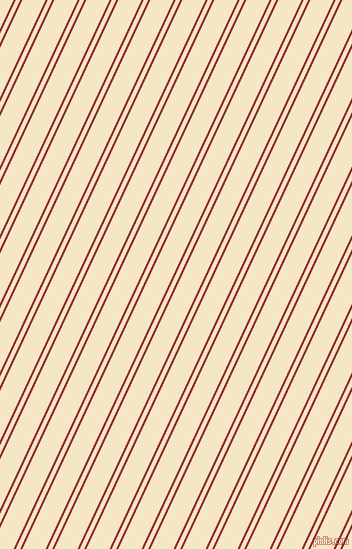 65 degree angle dual stripe lines, 2 pixel lines width, 4 and 21 pixel line spacing, Bright Red and Pipi dual two line striped seamless tileable