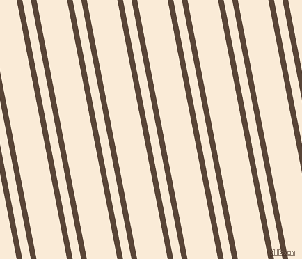 101 degree angles dual striped lines, 8 pixel lines width, 12 and 43 pixels line spacing, Brown Derby and Antique White dual two line striped seamless tileable